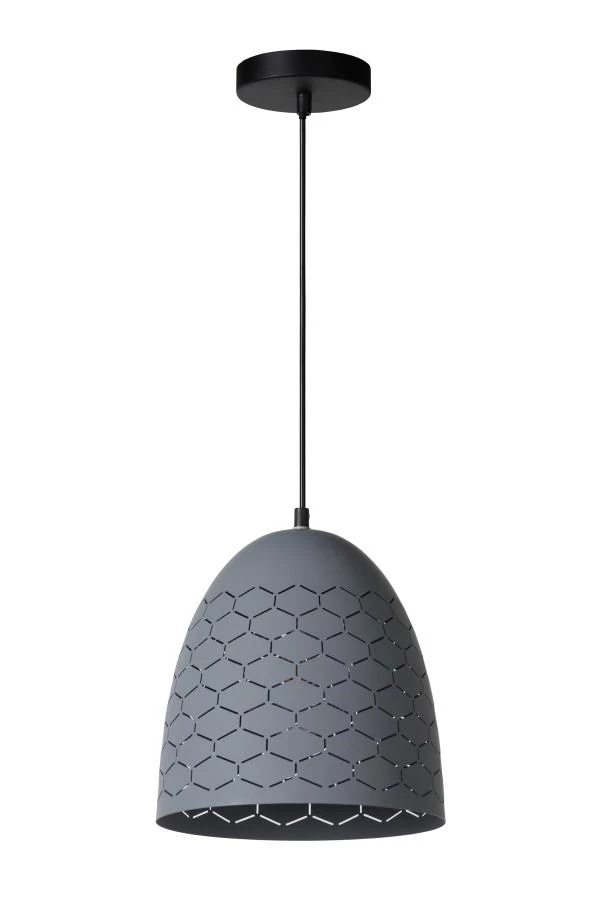Lucide GALLA - Hanglamp - Ø 25 cm - 1xE27 - Grijs - uit